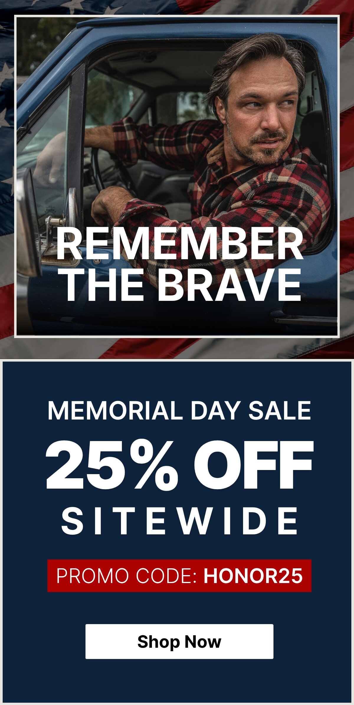 Memorial Day Sale 25% Off Sitewide