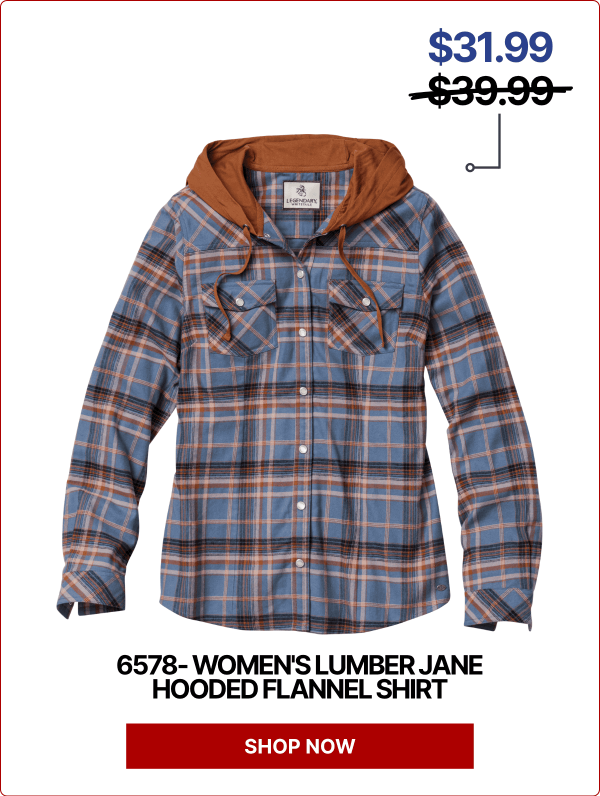 Women's Lumber Jane Hooded Flannel Shirt