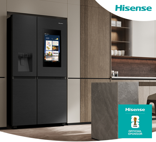 Hisense fridge freezer in a kitchen