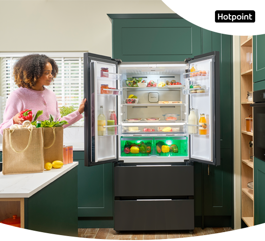 Hotpoint fridge freezer in a kitchen