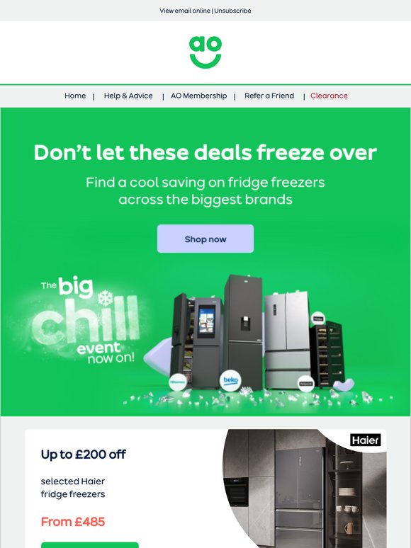 Deals that are too cool to miss! 🥶❄️