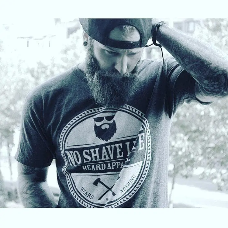 Image of No Shave Life Beard Or Nothing Double Axe Men's T-Shirt