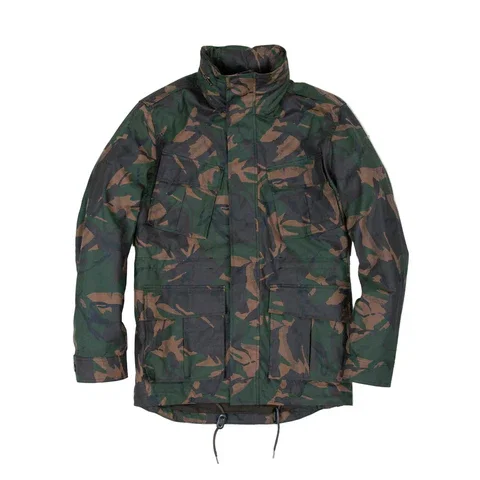 Rivay Waxed Cotton Camo Field Jacket