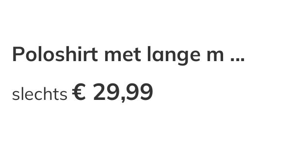 Details over het aanbevolen product: prijs en beschrijving