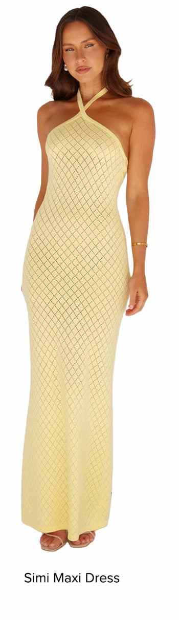 Simi Maxi Dress Yellow