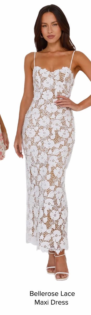Bellerose Lace Maxi Dress White