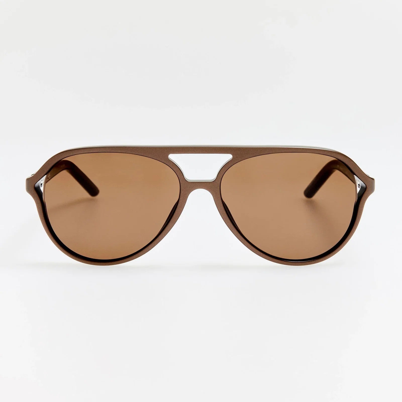 Image of Pastro Sunglasses in Matt Metallic Brown