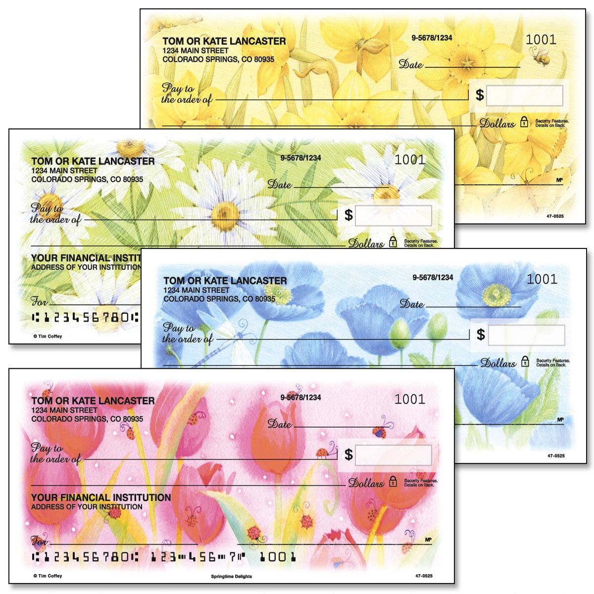 Image of Springtime Delights Personal Checks