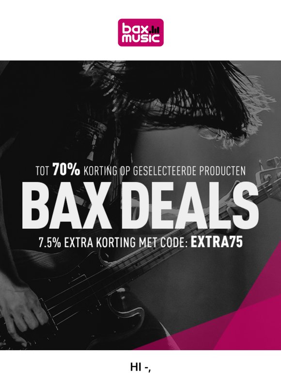 Speciaal voor jou geselecteerd: De beste Bax Deals 🎸🥁