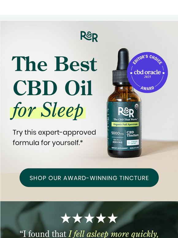 Awarded Best CBD Oil for Sleep
