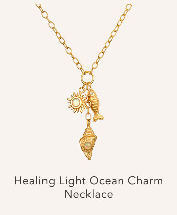 Healing Light Ocean Charm Necklace