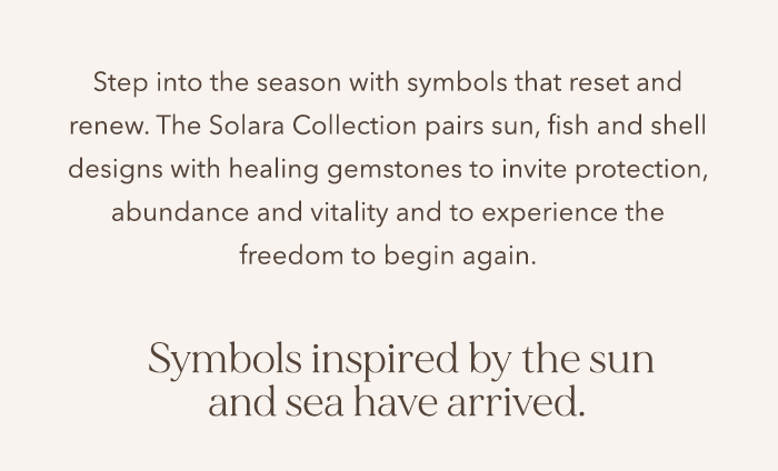 Symbols inspired by the sun and sea