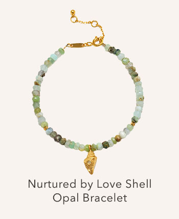 Nurtured by Love Opal Shell Bracelet