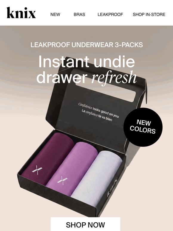 Save with 3-packs in new colors 💫