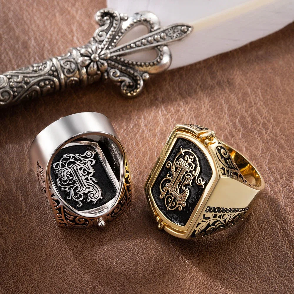 Double Initial Flip Ring