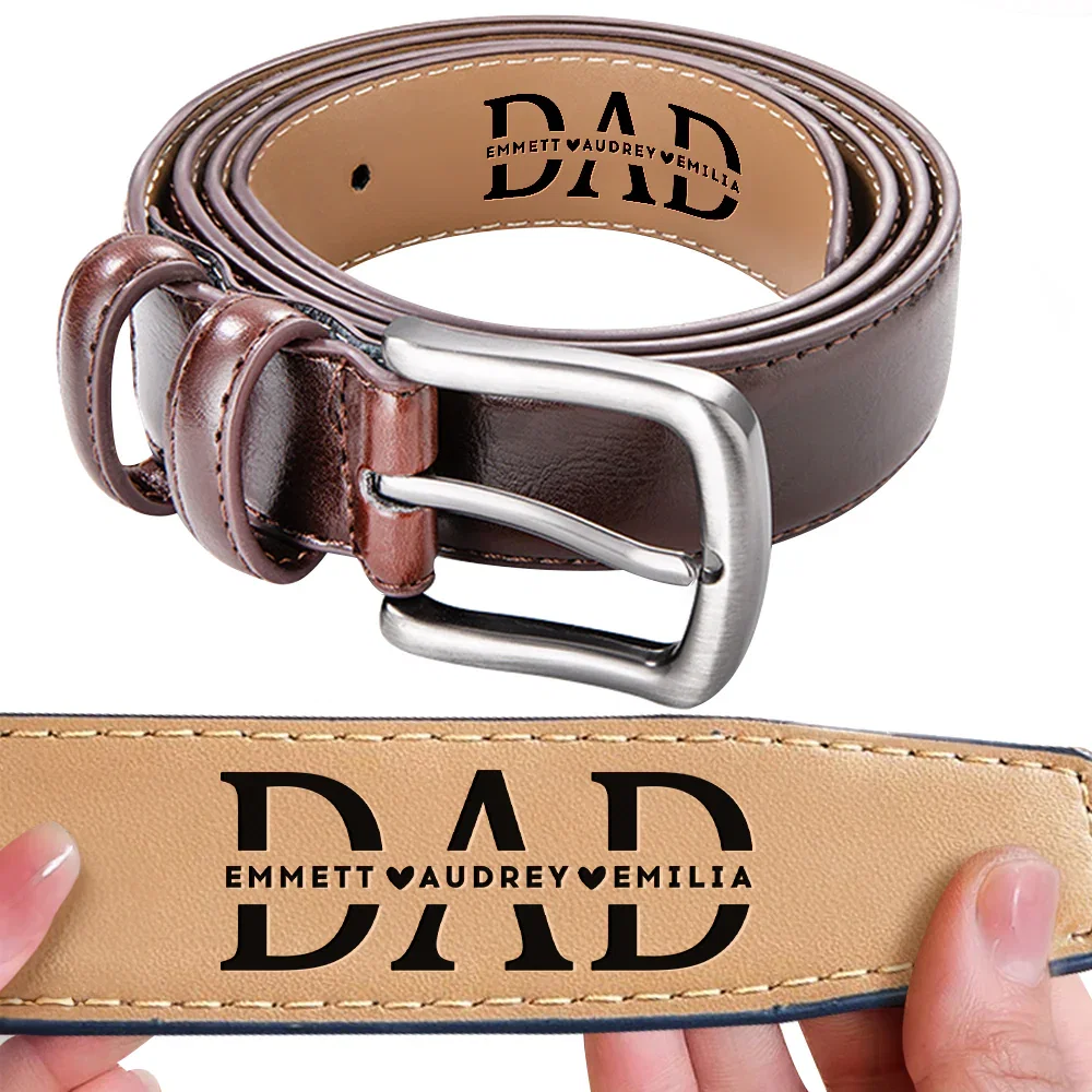 Engraved Dad's Belt 