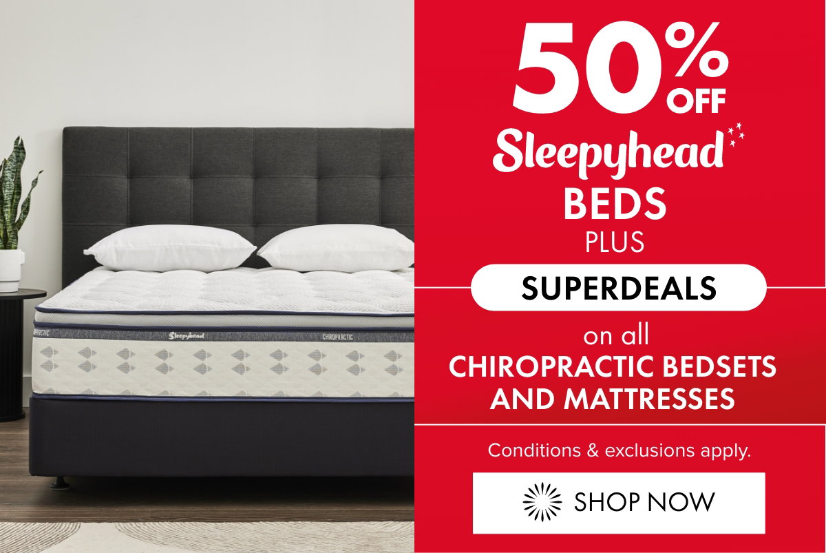 50% Off Sleepyhead Beds plus Superdeals