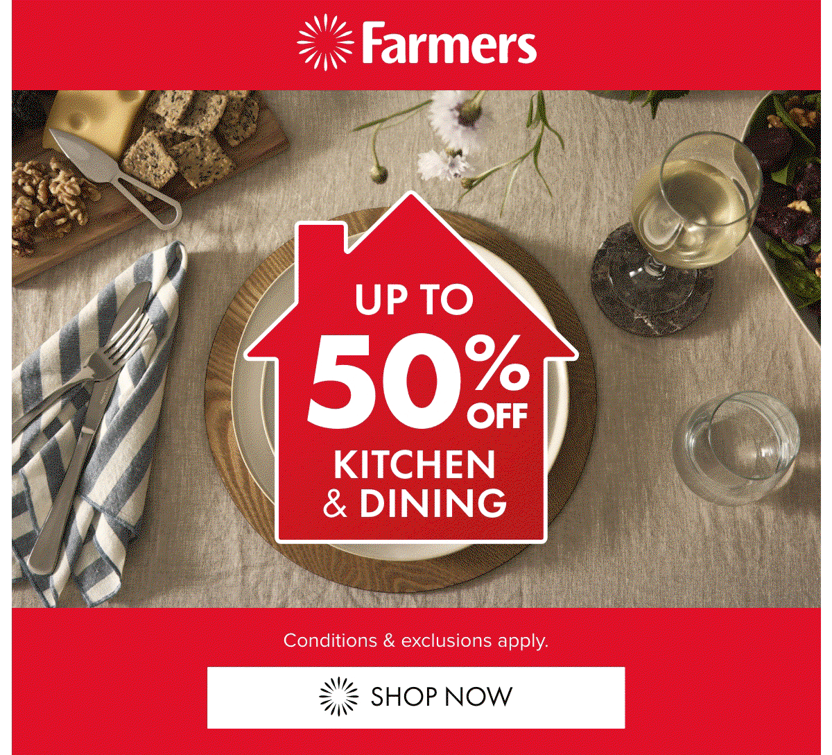 Up to 50% OFF Kitchen & Dining