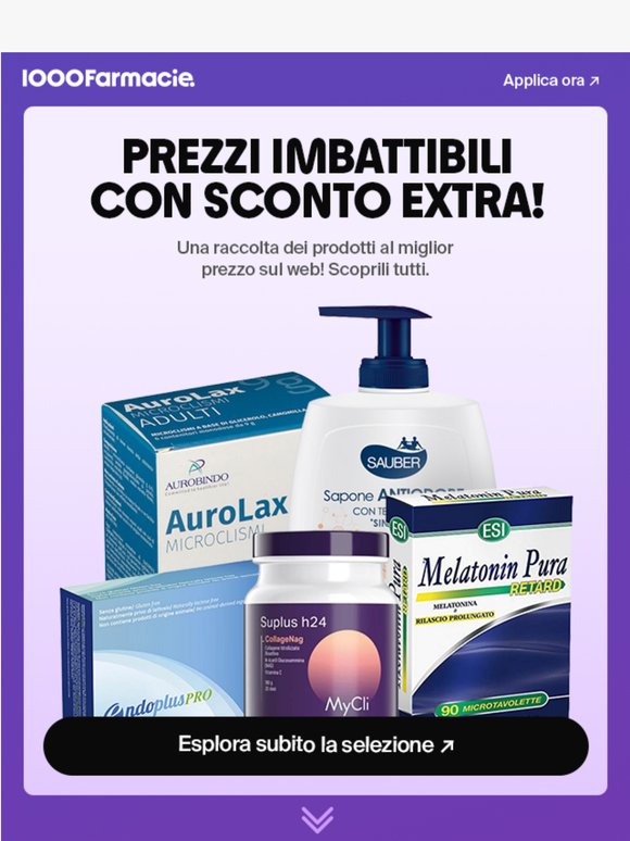 -8% extra e i prezzi più bassi del web!