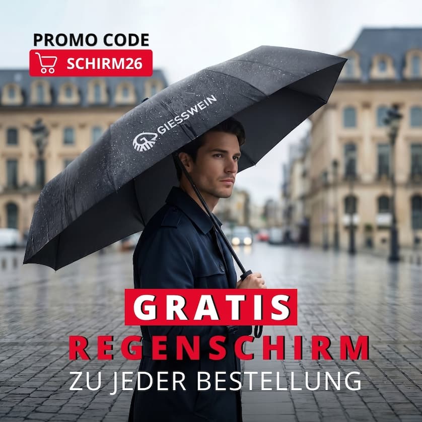 Gratis Regenschirm zu jeder Bestellung