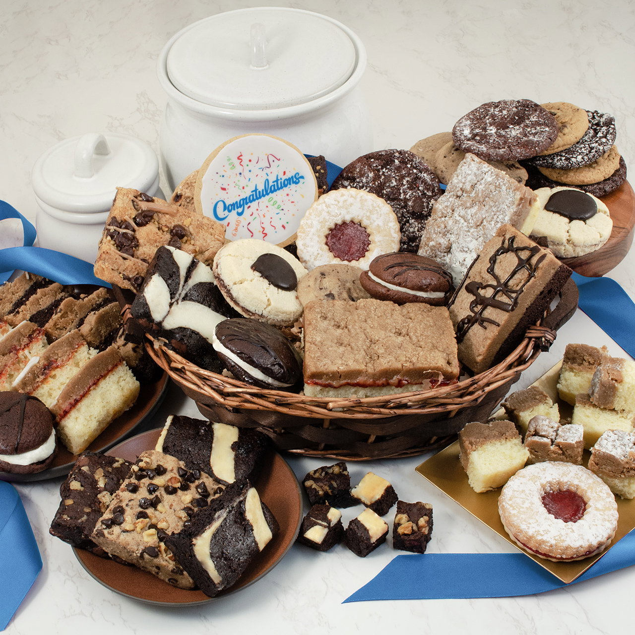 Image of Bakery Basket - Congratulations