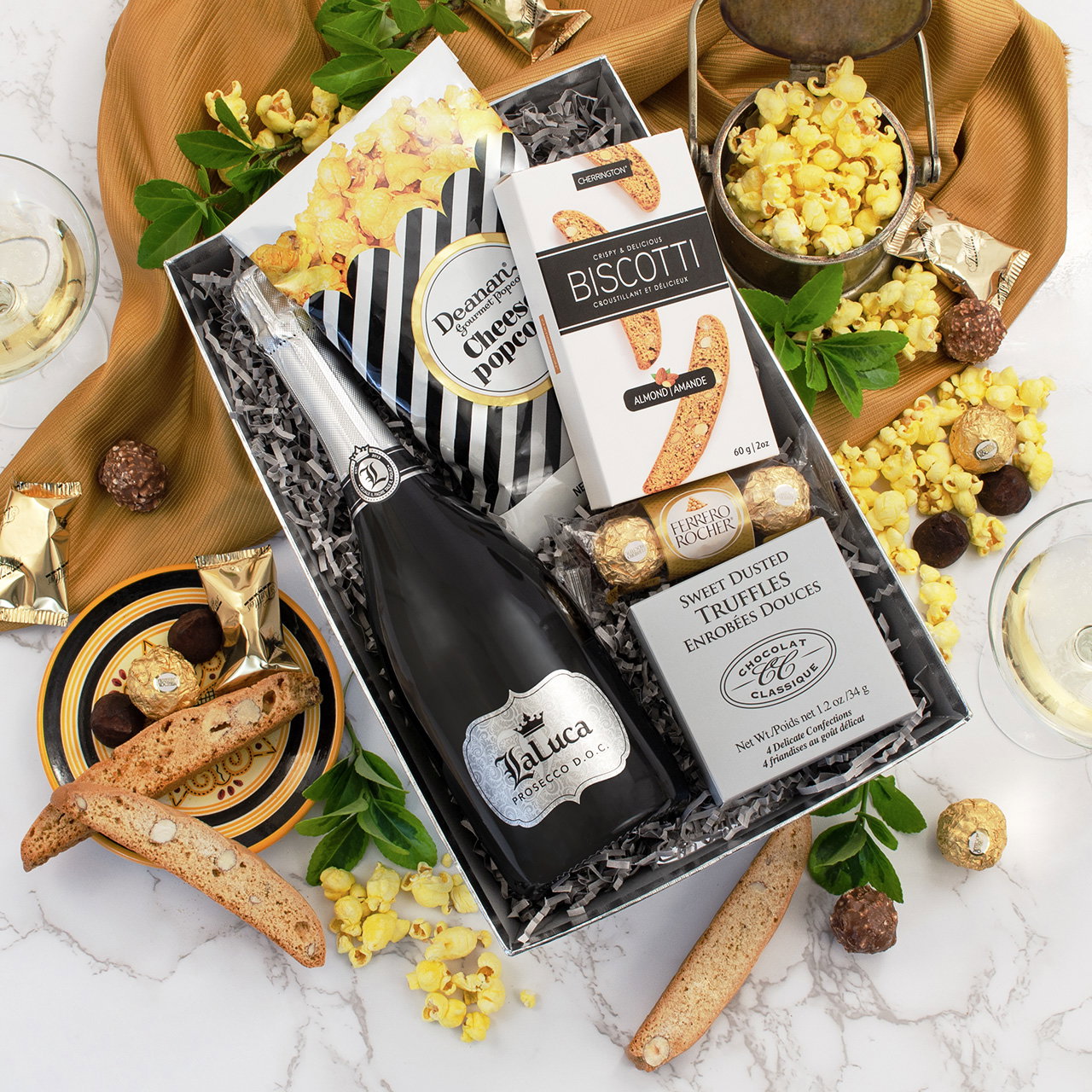 Image of Perfectly Prosecco Sparkling Wine Gift Basket