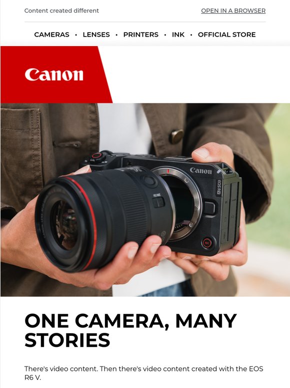Introducing the EOS R6 V