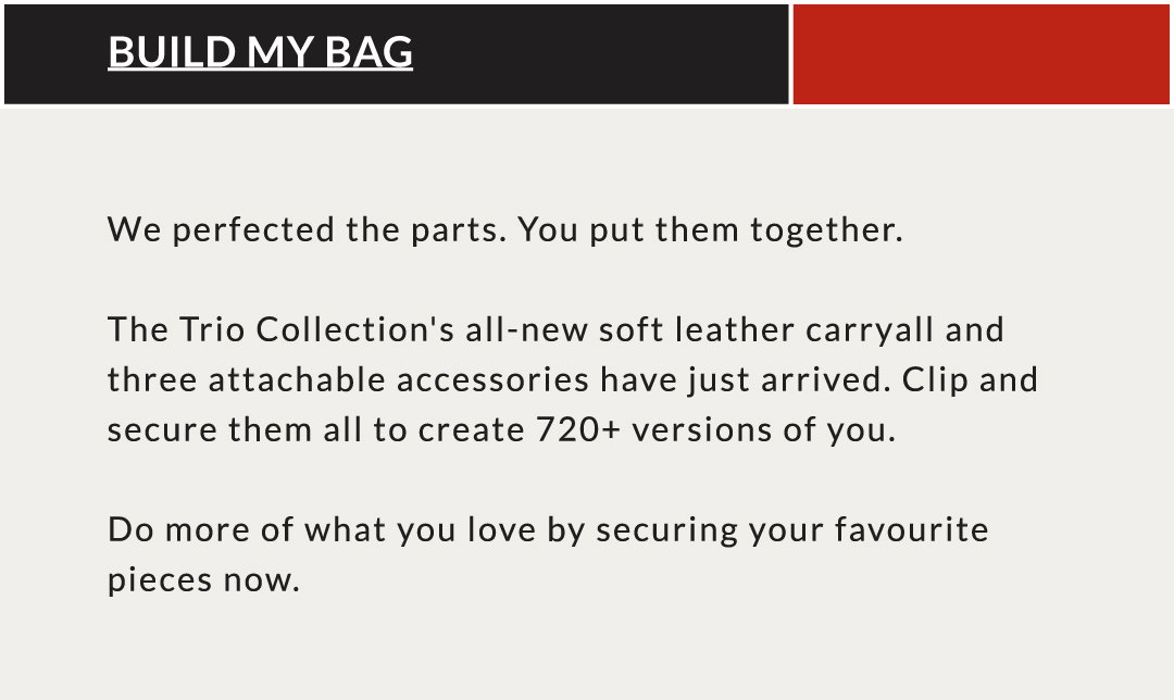 BUILD MY BAG