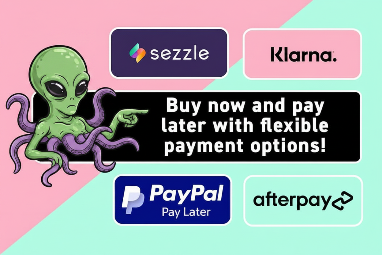 Buy now, pay later with Sezzle, Klarna, PayPal, and Afterpay.