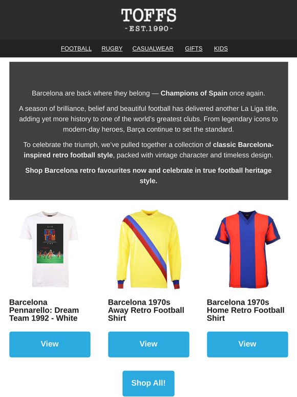 Barcelona: La Liga Champions – Celebrate in Retro Style