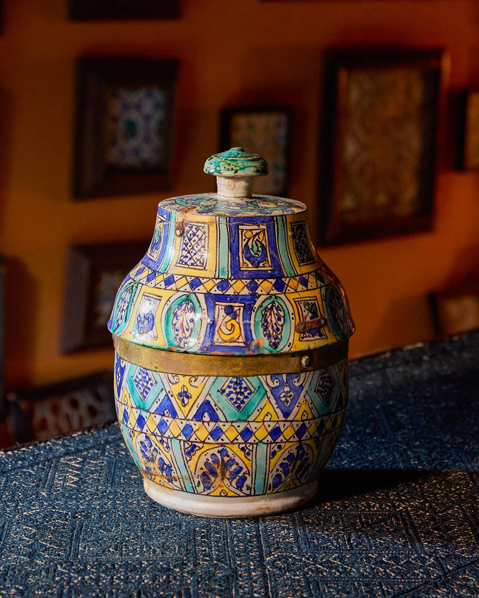 Image of A Polychrome Jobbana Pot Morocco