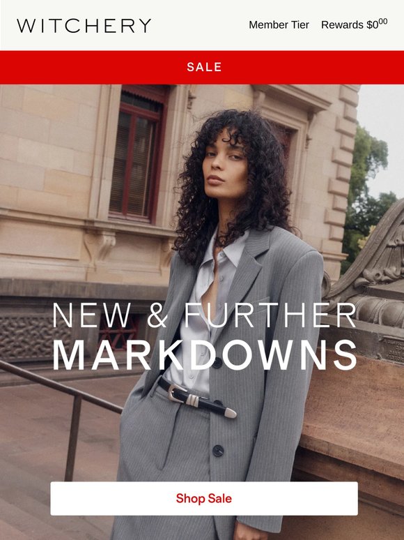 —, Discover New and Further Markdowns