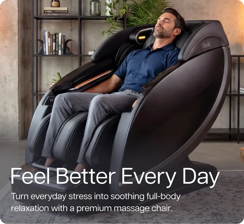 Fell Better Every Day. Turn everyday stress into soothing full-body relaxation with a premium massage chair.