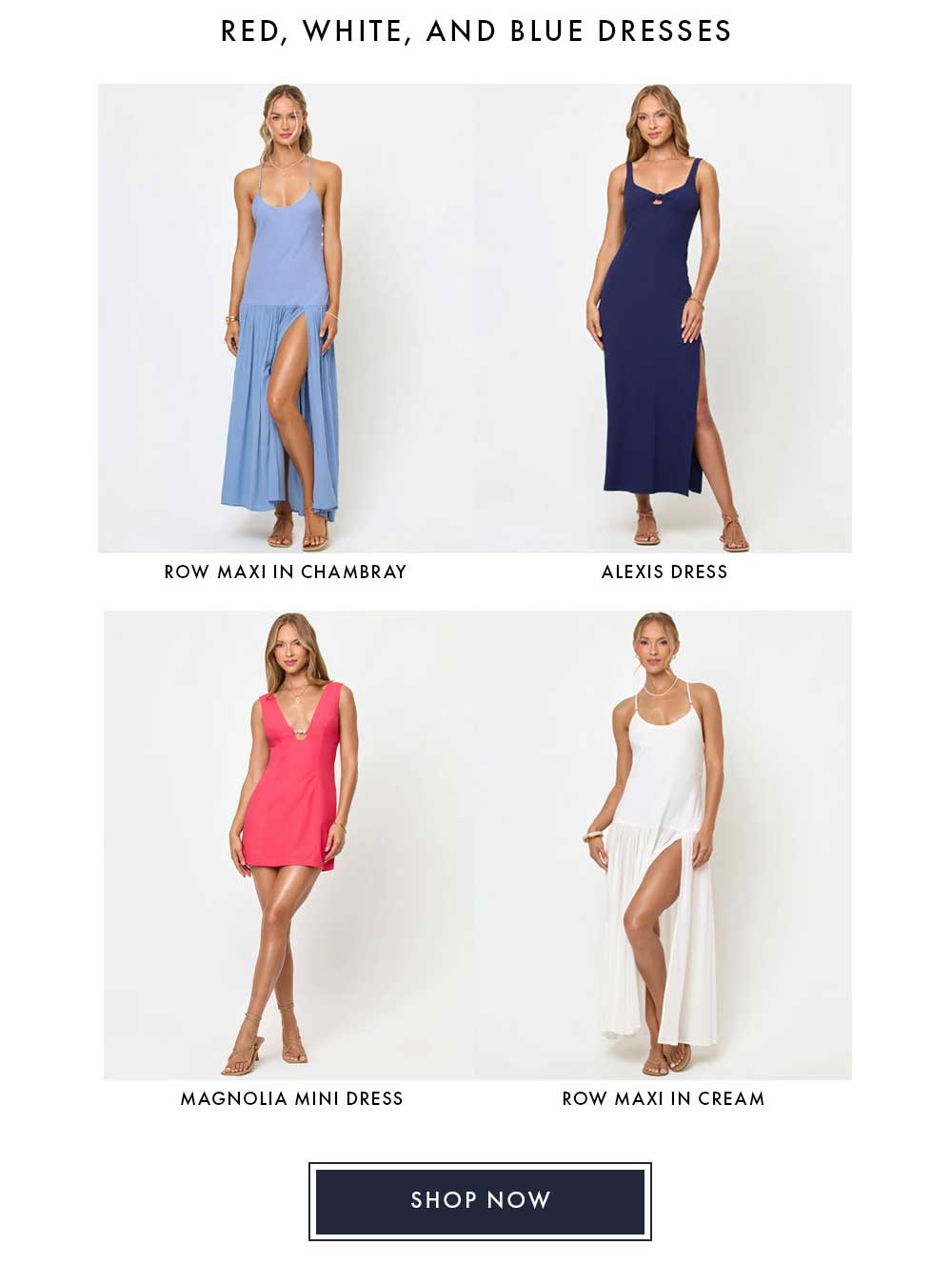 Red, White, and Blue Dresses - Shop Now!