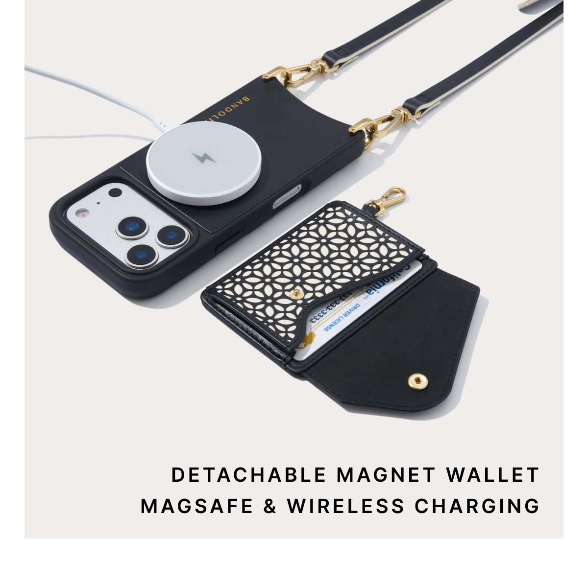 DETACHABLE MAGNET WALLET MAGSAFE & WIRELESS CHARGING