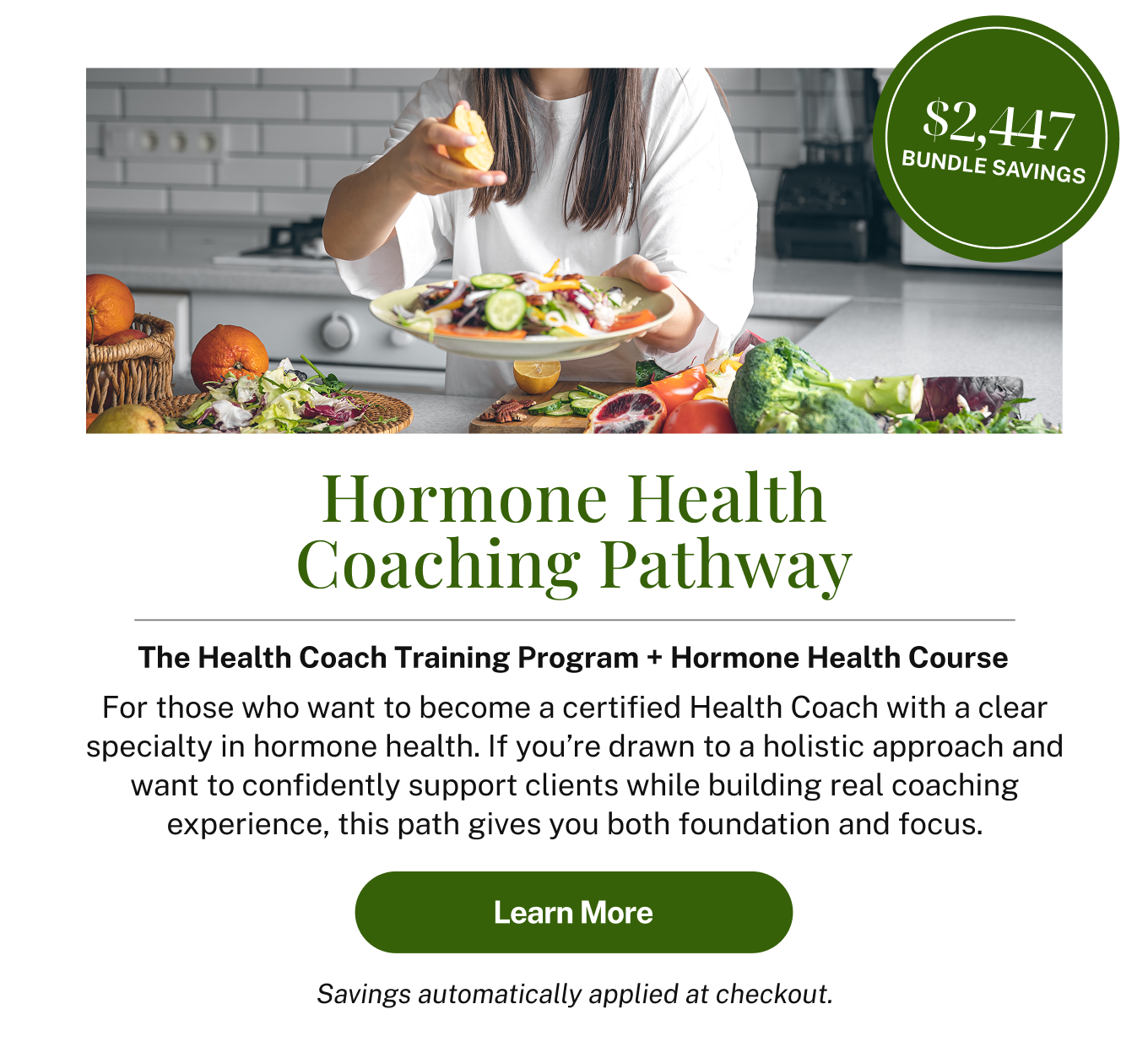 Hormone Health Coaching Pathway: $2,447 Bundle Savings