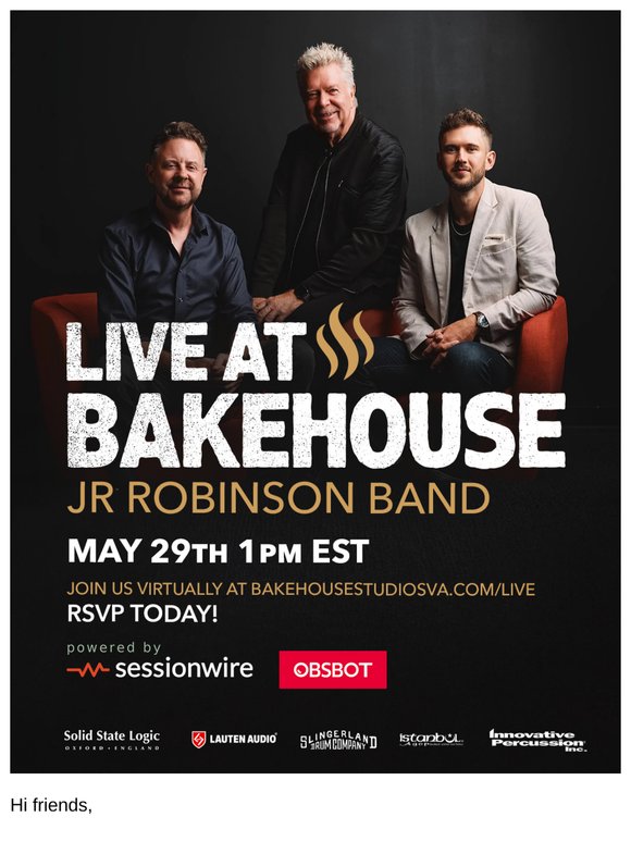 Lock Your Date: JR Robinson Band Live at Bakehouse – Captured by OBSBOT