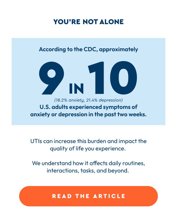text image of CDC statistic about anxiety and depression
