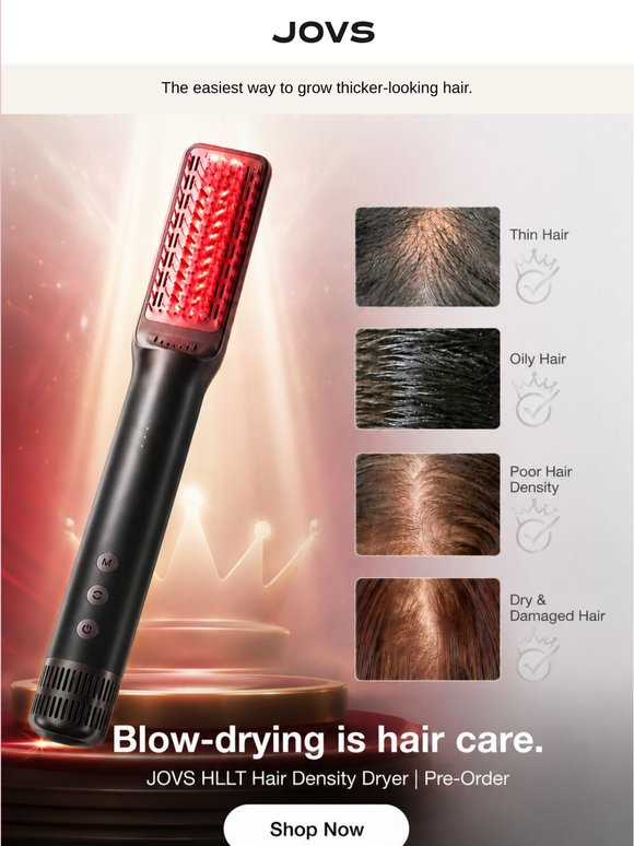 What if blow-drying helps your hair grow?