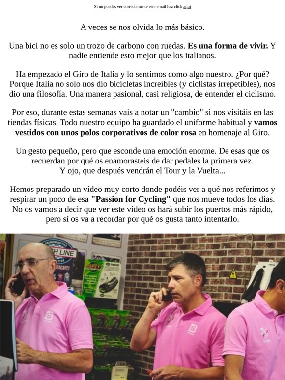 Nos hemos puesto rosas...