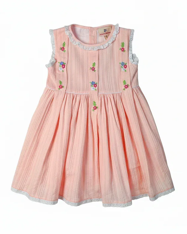 Image of Petal Pink Rosebud Dress