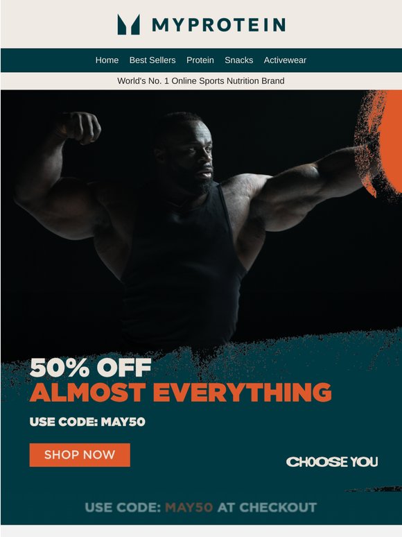 Email discount 📨 50% off almost everything!