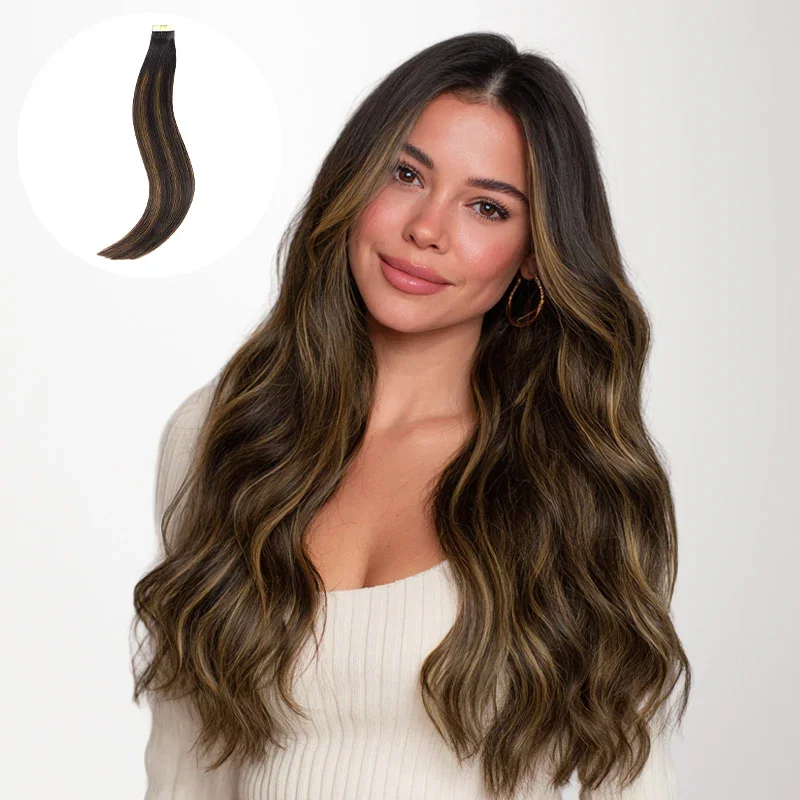 Dark Brown Balayage (2/6/2) Tape-Ins 50g