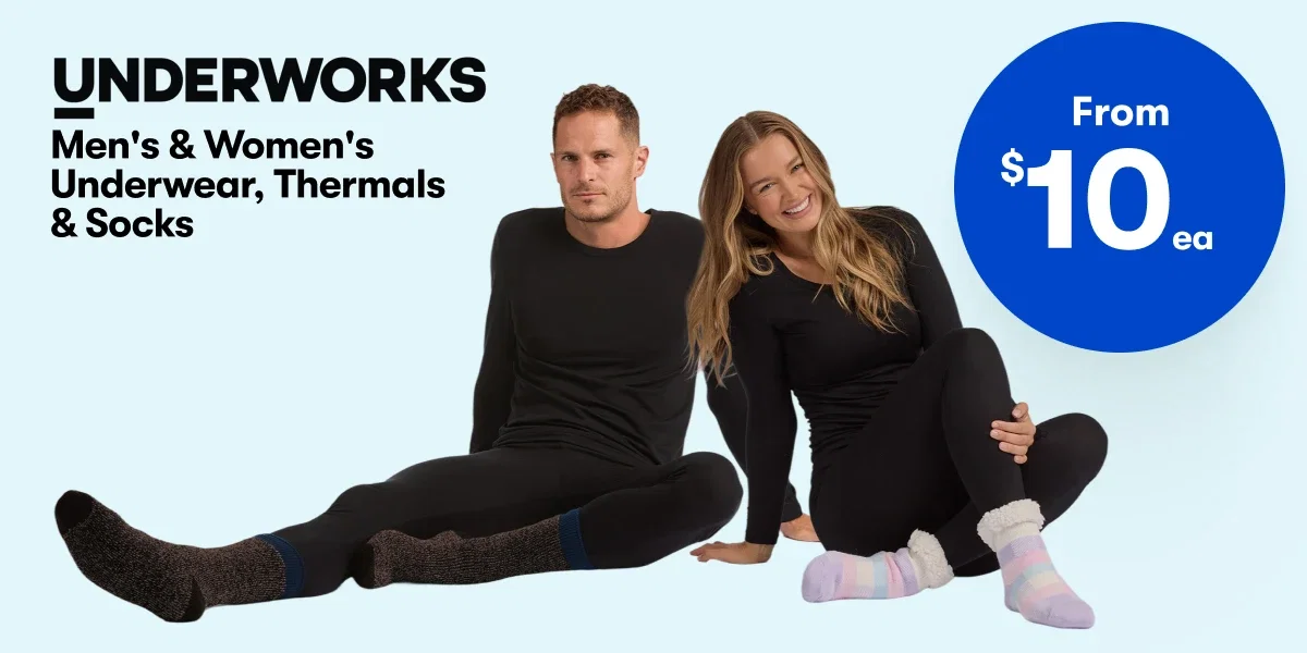 From $10ea | UNDERWORKS Men's & Women's Underwear, Thermals & Socks