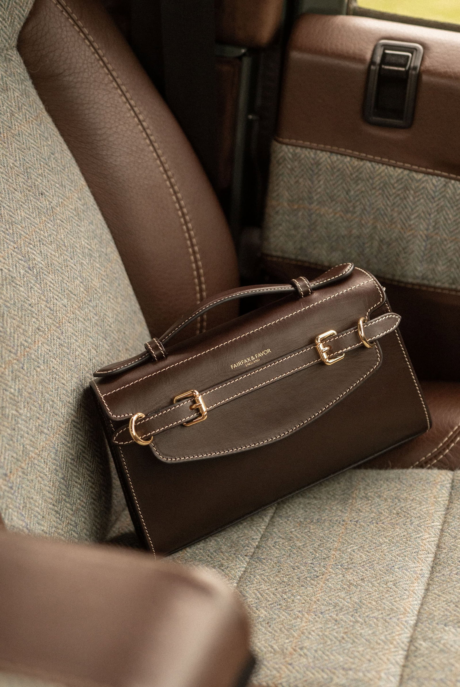 Clutch Bag - Chocolate Smooth Leather
