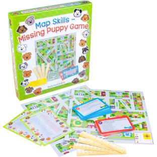Image of Map Skills – Missing Puppy Game - 1 board game