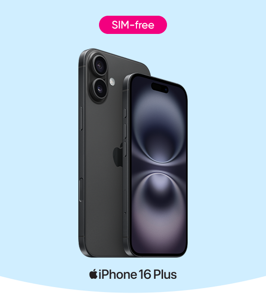 iPhone 16e against a dark blue background