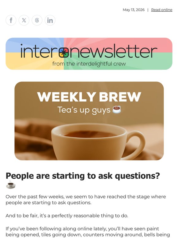 What on earth are you lot up to? ☕