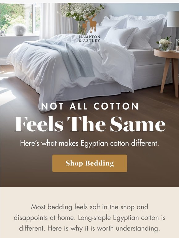 Why Egyptian cotton is life-changing ✨