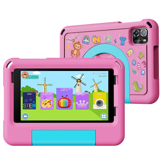 Pritom Kinder-Tablet «B7», 7 Zoll, mit Schutzhülle
